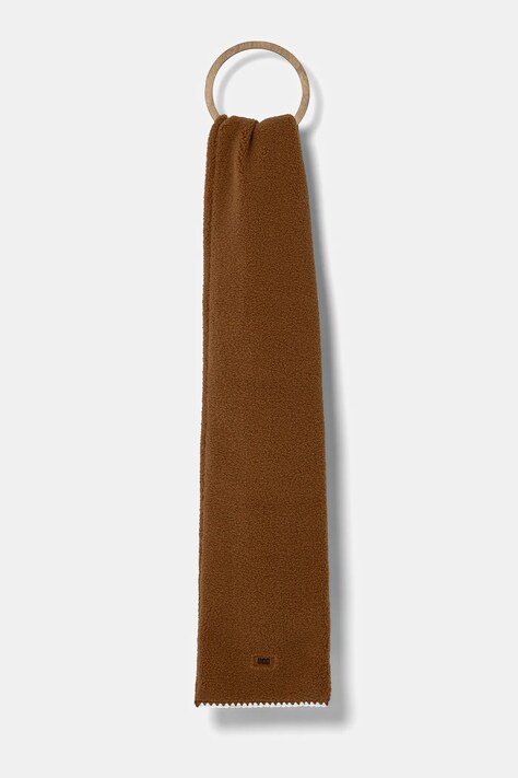 UGG fular femei, culoarea maro, uni, 101021
