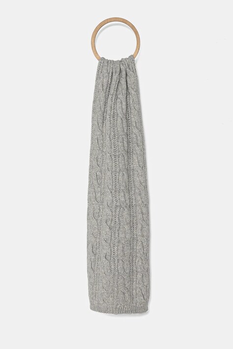 Hollister Co. fular femei, culoarea bej, melanj, KI354-4034