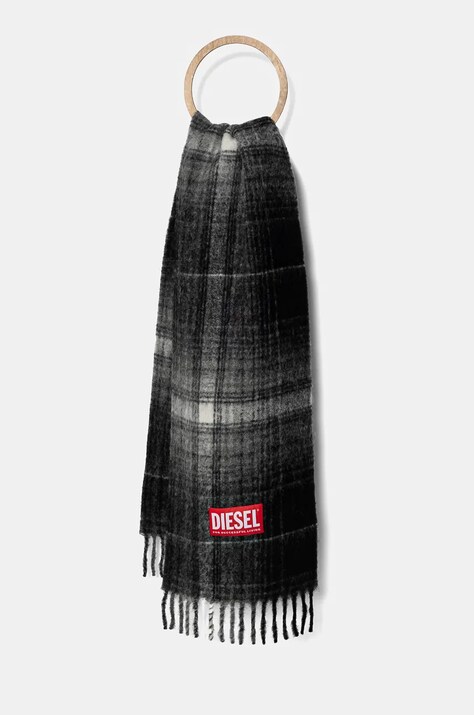 Diesel sciarpacon aggiunta di lana S-BESTRO colore nero A15117.0HNAK