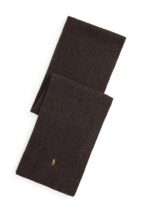 Polo Ralph Lauren Szalik męski z wełną brązowy 449959353
