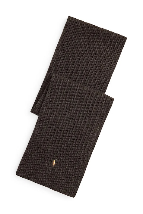 Polo Ralph Lauren Szalik męski z wełną brązowy 449959353