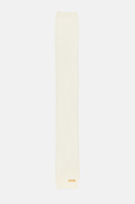Moschino esarfa de lana culoarea bej, neted, M2969 30785