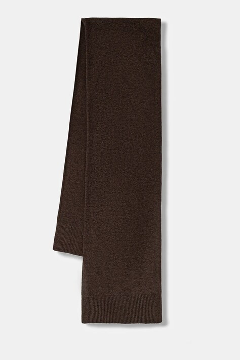 United Colors of Benetton eșarfă de lână culoarea negru, uni, 1002DU01E