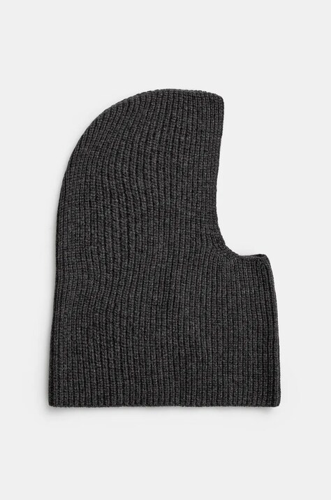 Μάλλινη μπαλακλάβα A.P.C. cagoule sacha χρώμα: γκρι, WVBBR.M25070