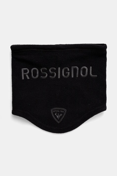 Rossignol fular impletit culoarea negru, cu imprimeu, RLNMH10