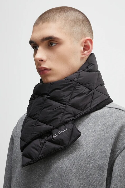 Gramicci eșarfă din puf Down Scarf culoarea negru, neted, G4FA.102.TG