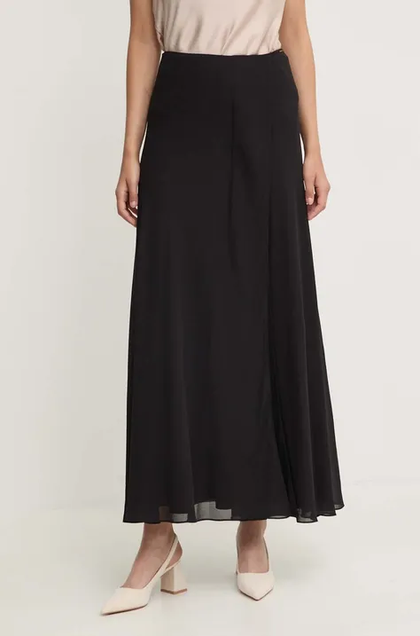 Suknja Calvin Klein boja: crna, maxi, širi se prema dolje, K20K207166