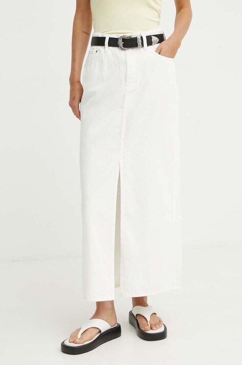 Τζιν φούστα G-Star χρώμα: μπεζ, D24385-D551