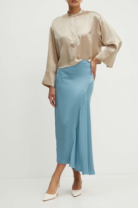 Suknja Weekend Max Mara maxi, širi se prema dolje, 2425106041600