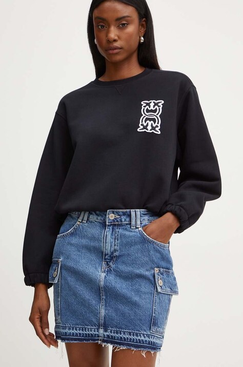 Джинсова спідниця Guess VIVETTE mini розкльошена W4YD52 D5B65