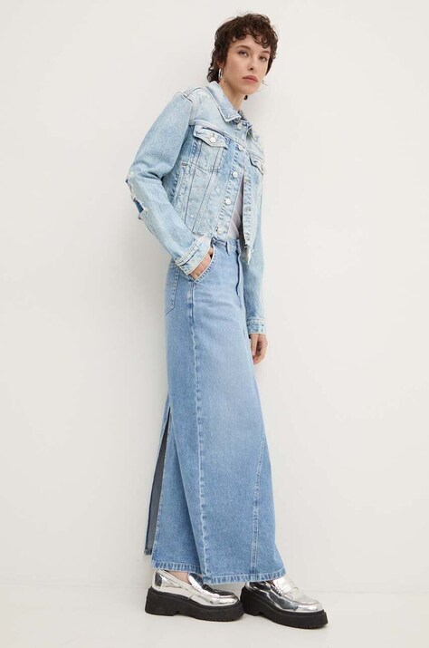 Джинсова спідниця Tommy Jeans maxi пряма DW0DW19294