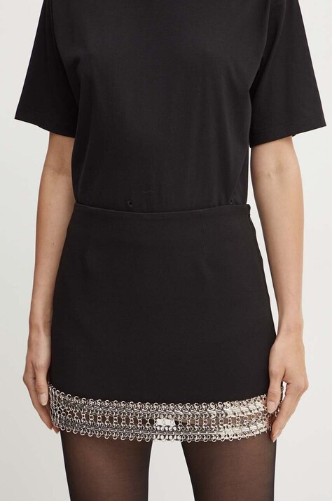 Пола Pinko в черно къса с кройка тип молив 104406 A28A