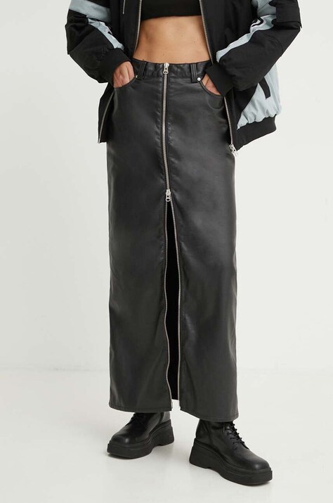 Won Hundred fusta culoarea negru, maxi, drept, 3042-16010