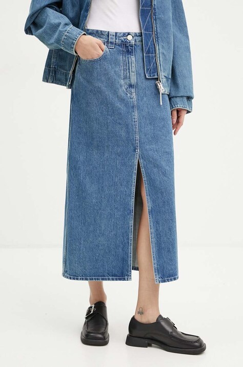 Sunnei fustă din denim midi, dreaptă, RTWWSKR006
