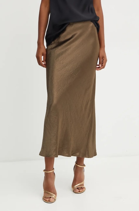 Юбка BOSS цвет зелёный maxi карандаш 50524006