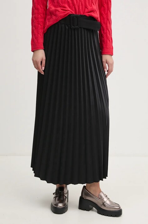 Artigli fusta culoarea negru, maxi, evazati, ACGO000301