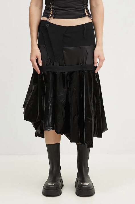 Sukňa Ottolinger Layered Balloon Skirt čierna farba, mini, áčkový strih, 1110401921