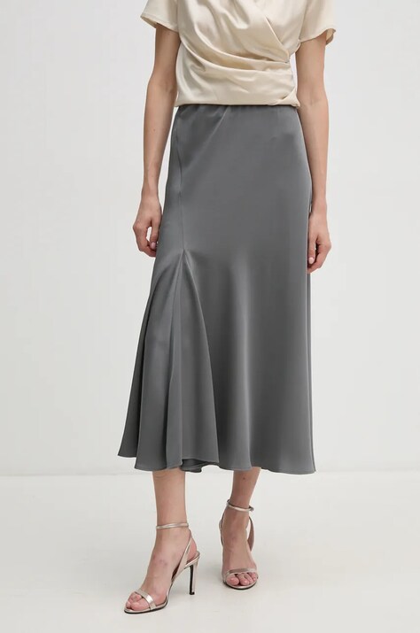 Sandro Ferrone fusta culoarea gri, maxi, evazati, SFS32YBEMANOLO