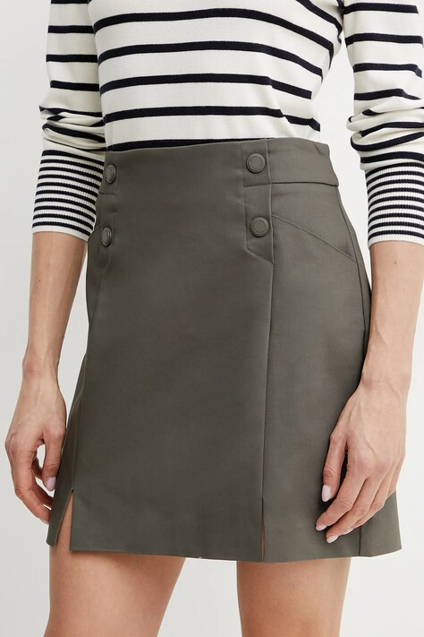 Morgan fusta JEON culoarea verde, mini, creion, JEON