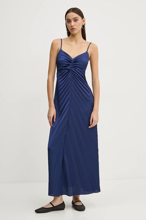 Abercrombie & Fitch rochie culoarea bleumarin, midi, dreaptă, KI159-5674