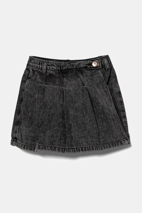 Детская джинсовая юбка Guess цвет серый mini прямая K4BD02 D5G40