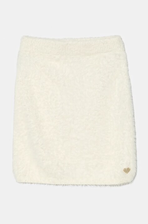 Guess fusta fete culoarea bej, mini, drept, J4BD15 Z3BH0