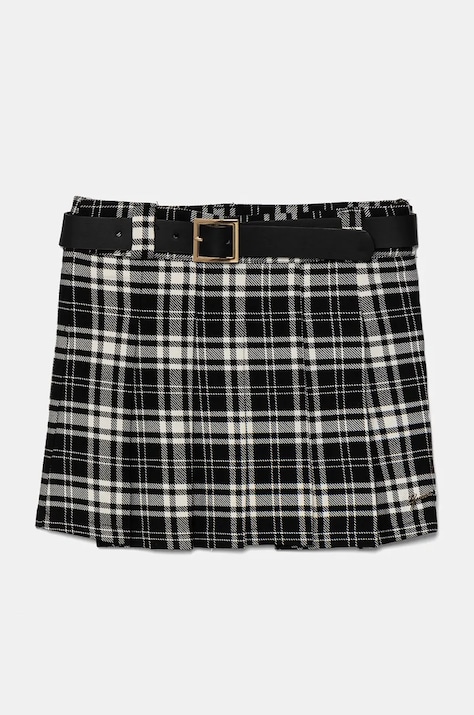 Dětská sukně Guess černá barva, mini, áčková, J4BD06 WFT50