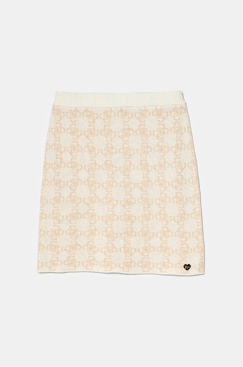Пола Guess в бежово къса със стандартна кройка J4BD02 Z3K10