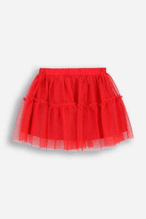 Coccodrillo fusta fete culoarea rosu, mini, evazati, ELEGANT BABY GIRL