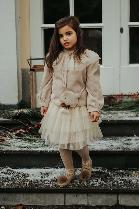 Παιδική φούστα Donsje Mirre Skirt χρώμα: μπεζ, 4087700