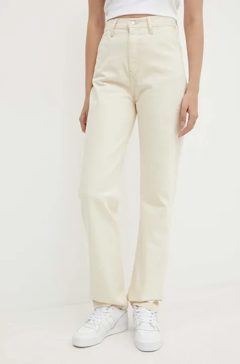 Traperice Calvin Klein Jeans za žene, visoki struk, J20J223656