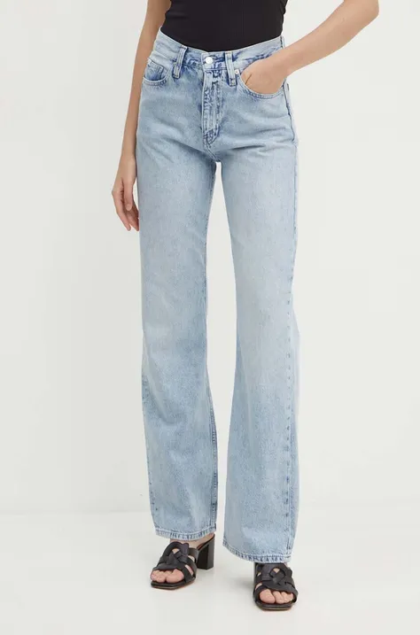 Дънки Calvin Klein Jeans с висока талия J20J223893