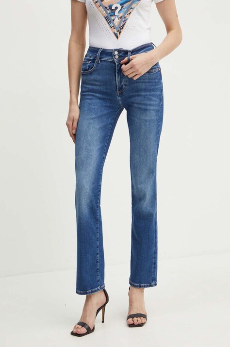 Дънки Guess с висока талия W4YA1K D5E41