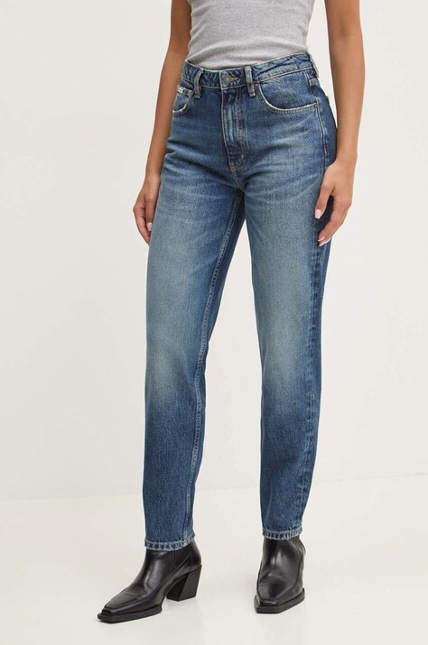 Джинсы Guess Jeans женские высокая посадка W4YA0D D5FC1