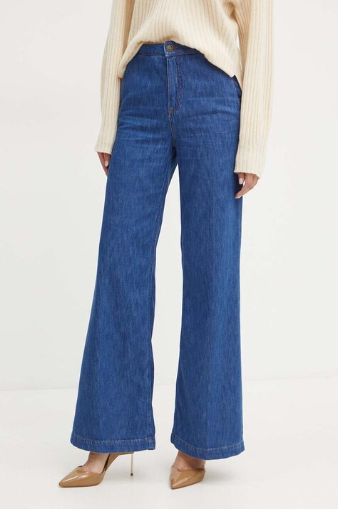 Twinset jeansi femei high waist, 242TP2612