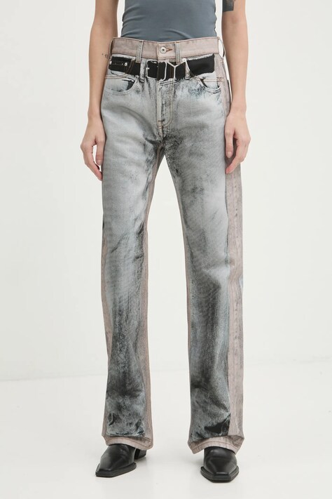 Džíny Y/Project YP TROMPE L'OEIL JEANS dámské, high waist, 207PA019