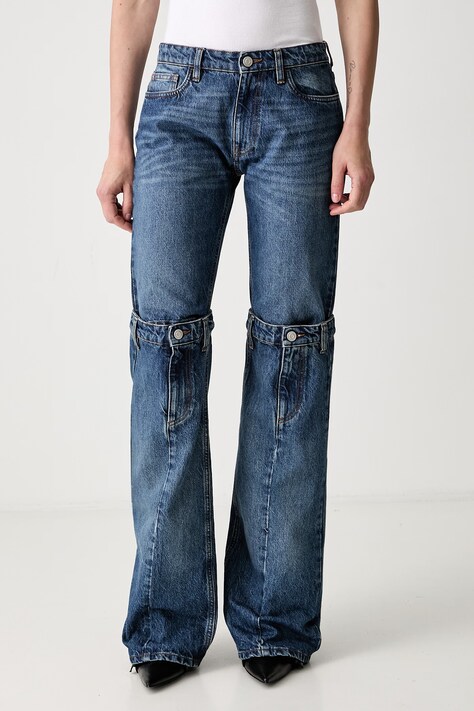 Coperni jeansi Open Knee Jeans femei high waist, COPP55252