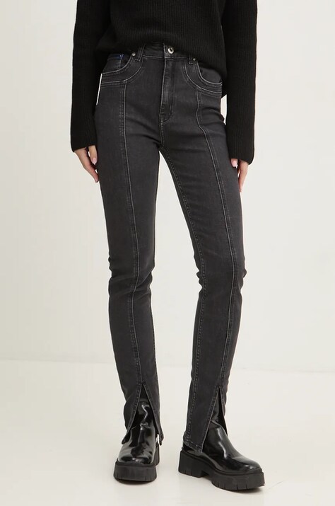 Karl Lagerfeld Jeans jeansy damskie kolor czarny 246J1100