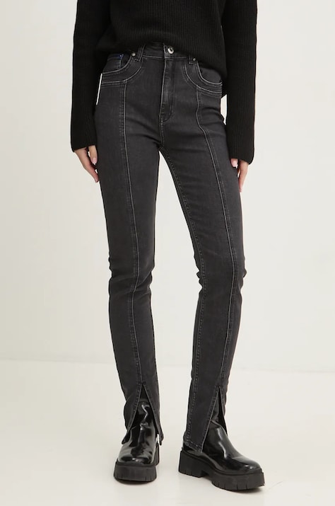 Džíny Karl Lagerfeld Jeans dámské, černá barva, 246J1100
