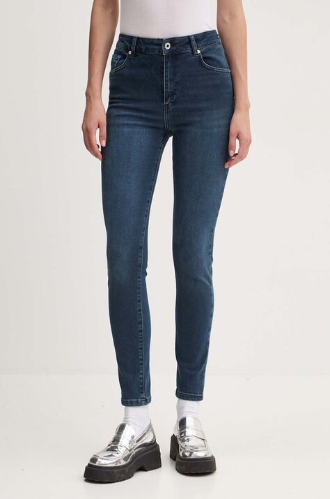 Karl Lagerfeld Jeans jeansi femei, culoarea albastru marin, 246J1101
