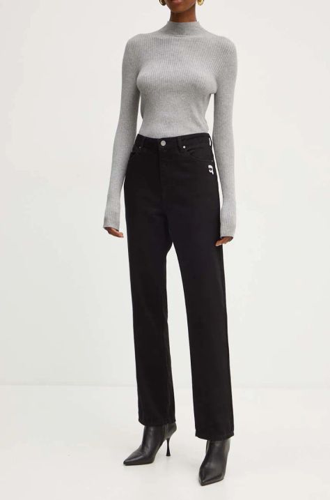 Karl Lagerfeld jeansi femei high waist, 246W1100