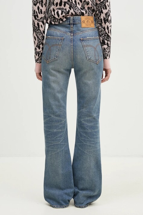 Fiorucci jeansy Flared Low Rise Jeans damskie medium waist U01FPDJE083DN01DN02