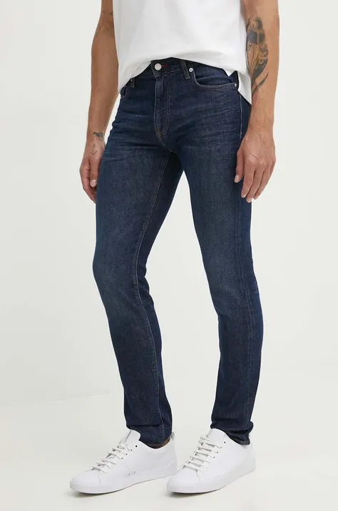 Tommy Hilfiger jeansi barbati, culoarea albastru marin, MW0MW35717