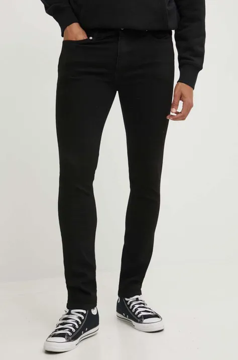 Hugo Blue jeansi barbati, culoarea negru, 50520901