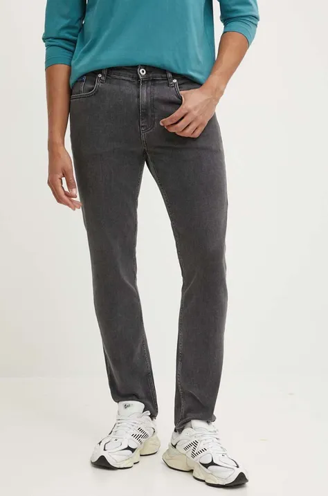 Džíny Karl Lagerfeld Jeans pánské, šedá barva, 245D1106