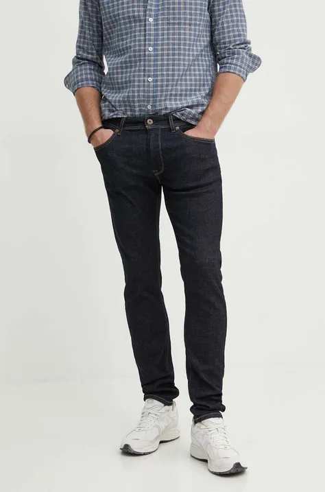 Pepe Jeans jeansy TAPERED JEANS męskie kolor granatowy PM207390AB1
