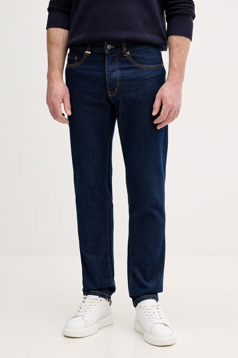 United Colors of Benetton jeansy straight męskie granatowe 4IPC57B88