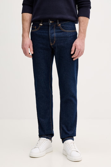 United Colors of Benetton jeansy straight męskie granatowe 4IPC57B88