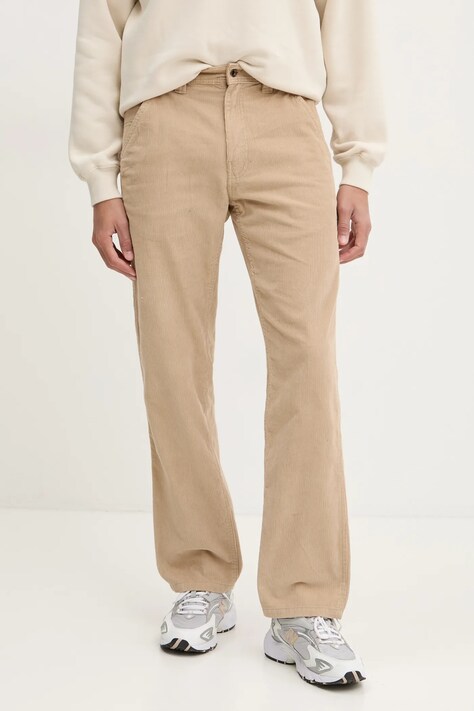 Vans pantaloni in velluto a coste colore beige VN000HAP4MG1