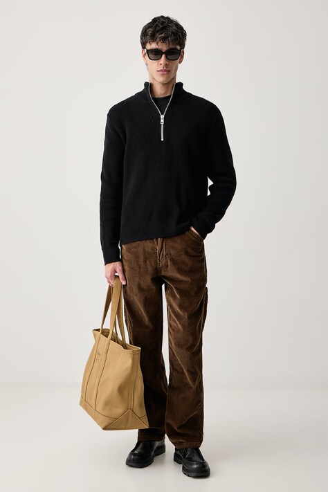 Levi's Jeansy straight męskie 568 LOOSE STRT CARPENTER x WORKWEAR brązowe 55849